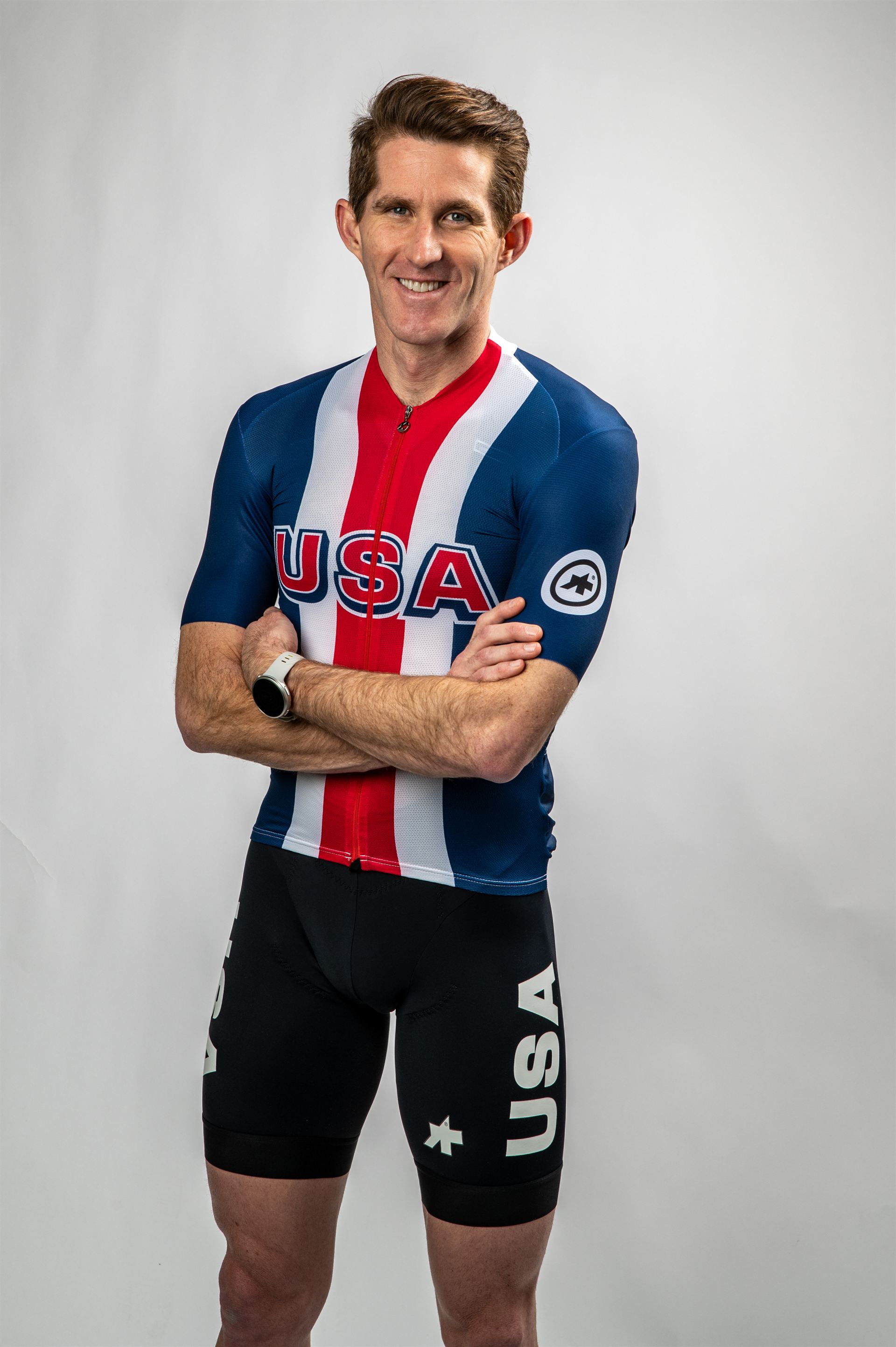 Holden Comeau in USA national champion kit